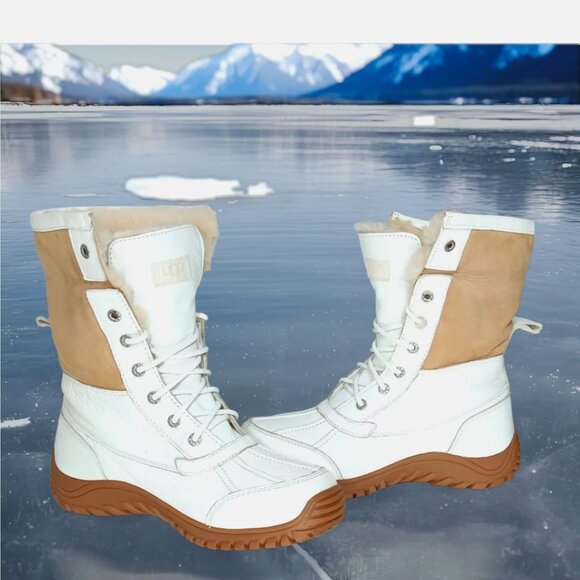 Ugg Australia Adirondack Boot II White Women's Winter Boots - Picture 2 of 15